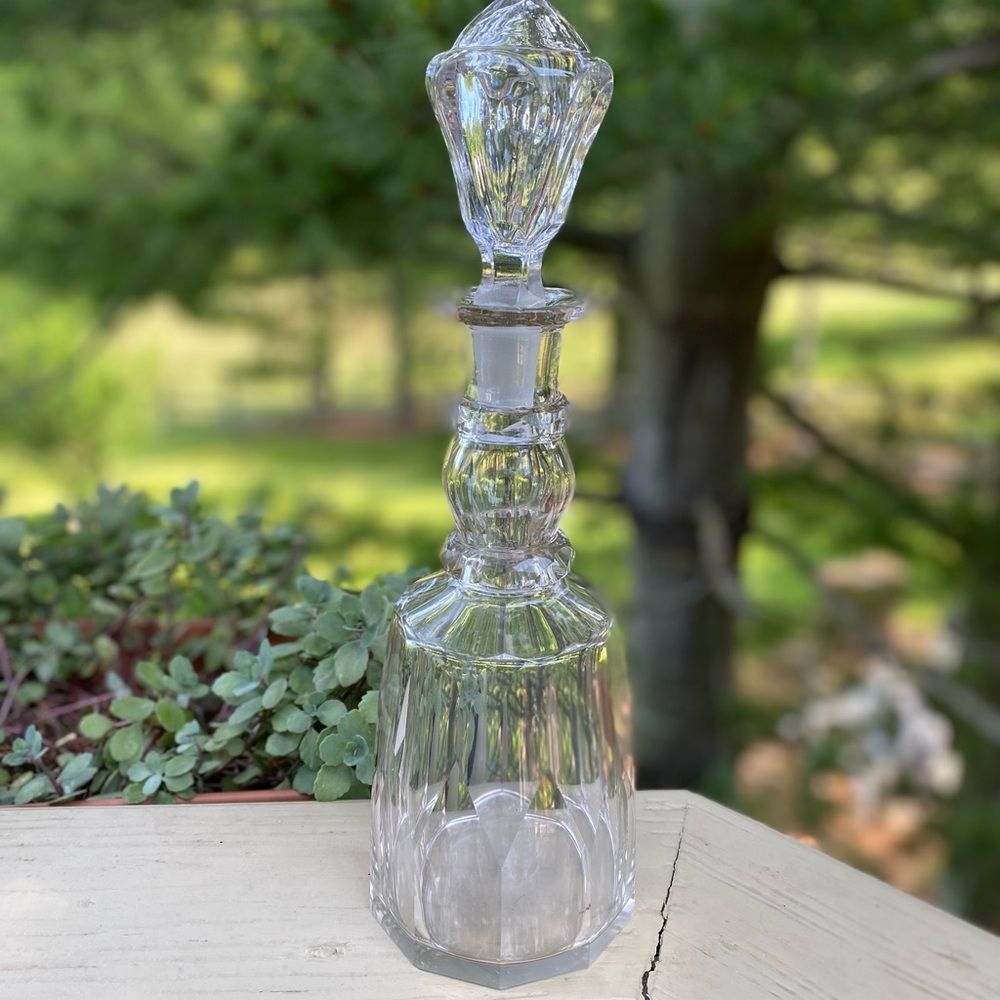 Pretty Crystal Decanter, Size: 13”H & 4.5”W